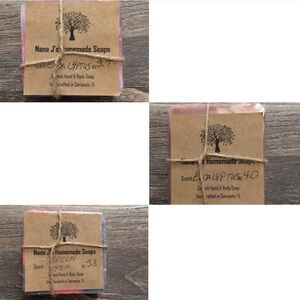 Handcrafted Green Tea and Eucalyptus Bar Soap NWT